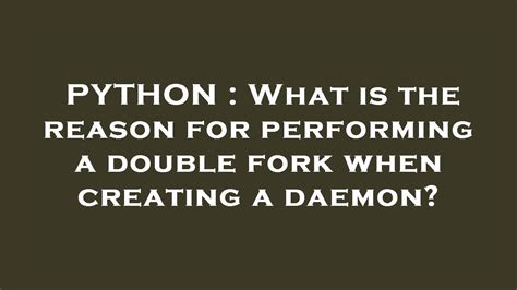 Image result for Python Subprocess Fork