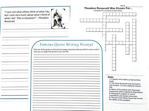 Theodore Roosevelt FREE Unit Study - peanut butter fish lessons