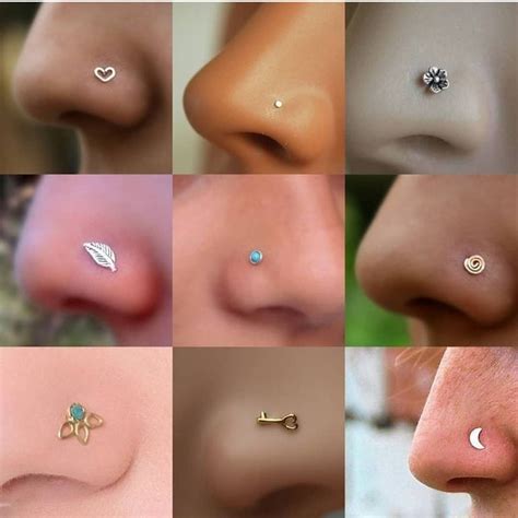 Pin by مريہومه 𝓜 on Nose piercing jewelry in 2020 | Nose piercing ...