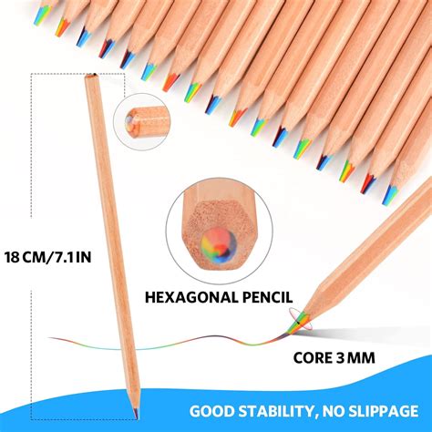 Buy nsxsu Rainbow Colored Pencils for Kids, 7 in 1 Color Pencil ...