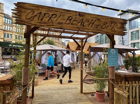 A Capri-inspired beach club has opened in the heart of Manchester