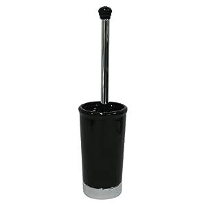 InterDesign York Metal Toilet Bowl Brush and Holder - Bathroom Cleaning ...
