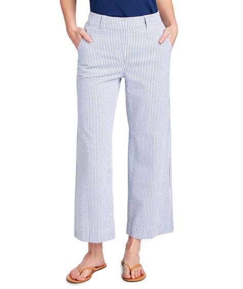 Shop Seersucker High Waist Cropped Pants at vineyard vines | Clothes ...