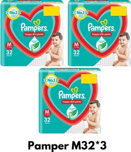 Pampers Happy Skin Pants, With Anti Rash Lotion - Value Packs - M - Buy ...
