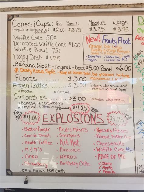 Ice Cream Shack Peoria Il Menu at Harry Stedman blog