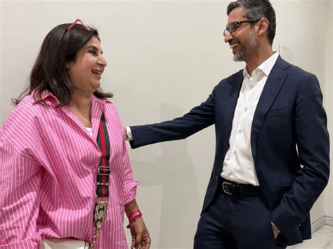 Farah Khan Meets Sundar Pichai: Fun Viral Photos & Directorial Comeback ...