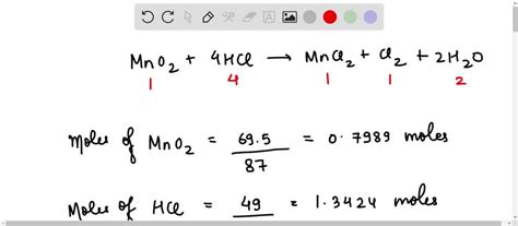Image result for MnO2 HCL MnCl2 Cl2 H2O