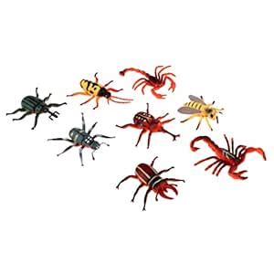 Buy FLAWISH 8X Simulation Natural Insects Model Plastic Animal ...