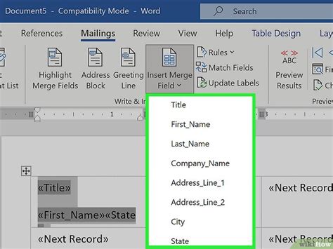 Image result for How to Type Labels in Word