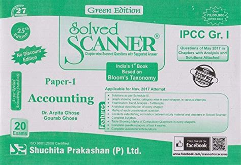 Buy Shuchita Prakashan's Solved Scanner for IPCC Group I Paper 1 ...