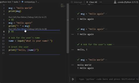 Image result for Interactive Python Vscode