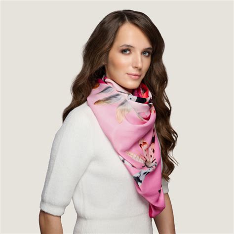 Buy Rosy Flutter Garden Scarf: Elegant Printed Scarf for Women ...