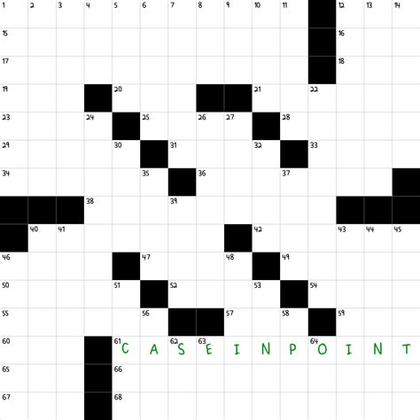 Illustrative example NYT Crossword Clue - November 29 2024