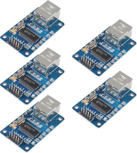 ENC28J60 Ethernet Module Pack of 5 with HanRun HR911105A Port Rduino ...