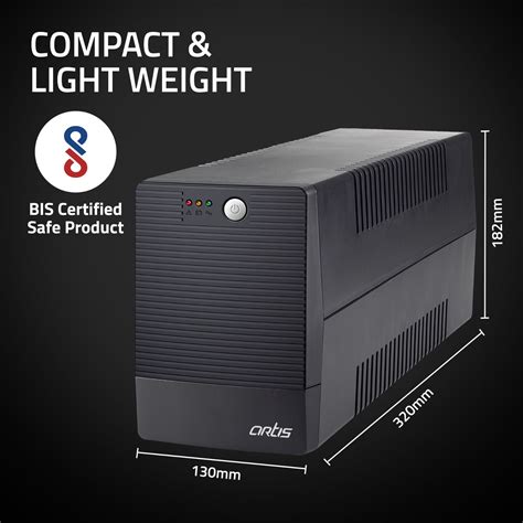 Artis 2000VA Line Interactive UPS for Personal/Gaming Computers, Deskt