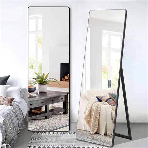 Neutype Full Length Mirror with Standing Holder Floor Mirror Large Wall ...