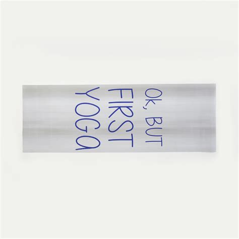 Buy Active Typographic Print PVC Yoga Mat - 61 x 173 x 0.4 cm from Home ...
