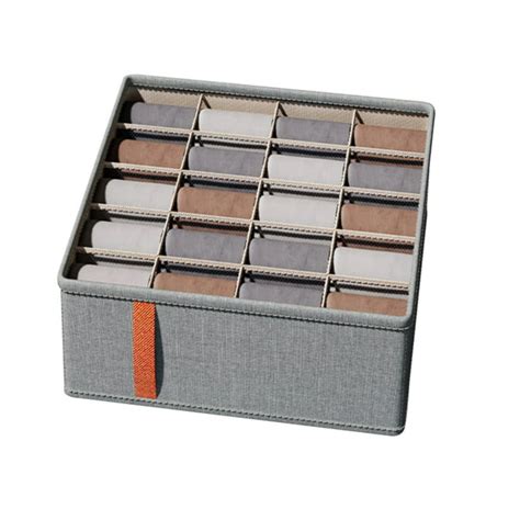 Foldable 20 Divisional Socks And Inner Organizing Storage Box