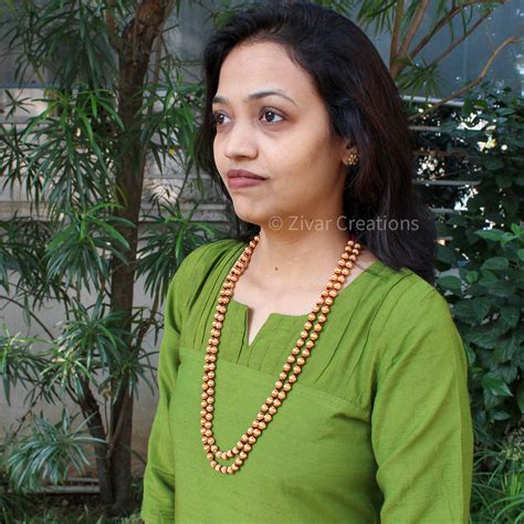 Double line Jomale (maroon thread) Coorg Wedding Necklace – Zivar Creations