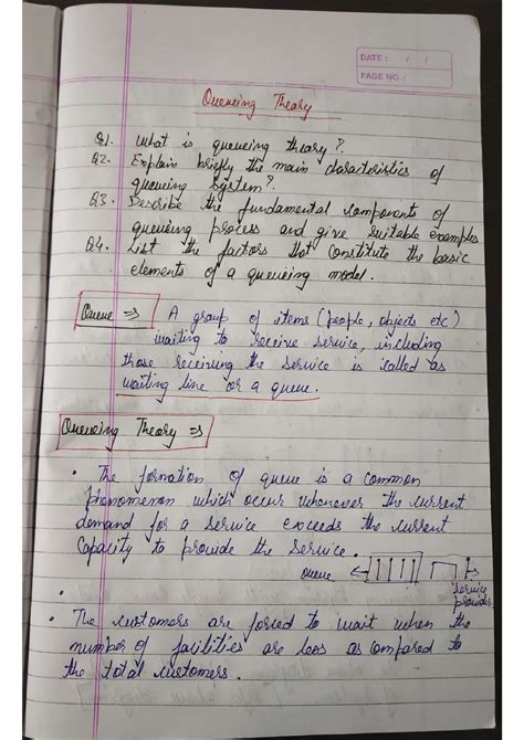 Unit-2 Queueing Theory (Complete Unit) - computer science and ...
