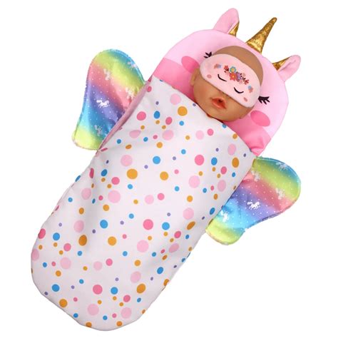 Elaborate Doll Sleeping Bag + Eye Mask Suitable For 30-45cm And 12-18 ...