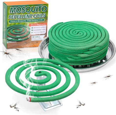 Amazon.com: 16 Pack Natural Mosquito Coils with 1 Holder & 6 Stands ...