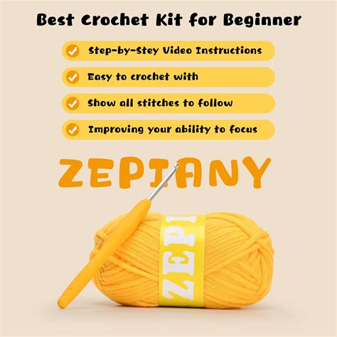 Buy Beginners Crochet Kit, Crochet Animal Kit, All in One Crochet ...