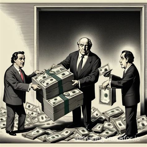 Wealth Redistribution Illustration of Economic Disparity and Inequality ...