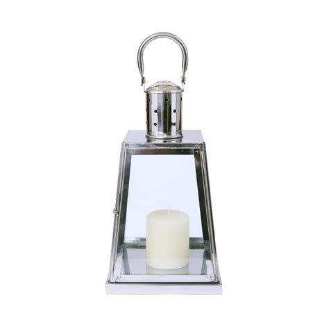 Hosley 11.5 Inch Stainless Steel Classic Style Lantern Candle Holder ...