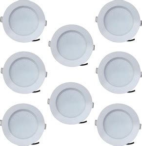 BENE Bene LED 7w Round Recessed Light, Color of LED Blue (Pack of 8 Pcs ...