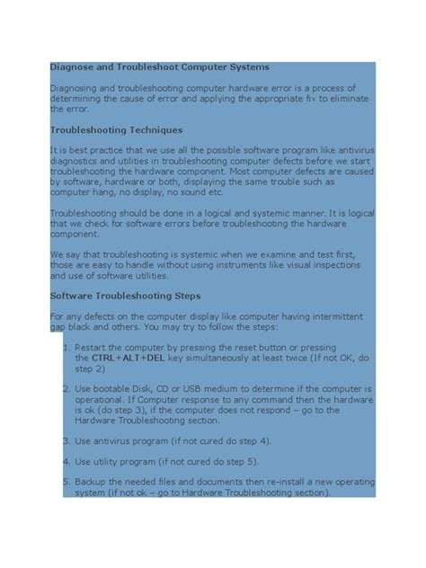 Image result for Troubleshooting Computer Systems