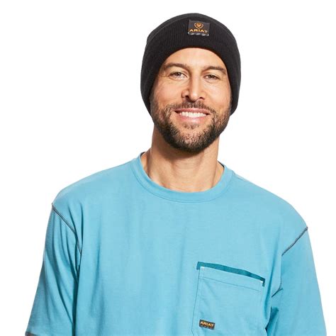 ARIAT Rebar Watch Cap Black One Size : Amazon.in: Fashion