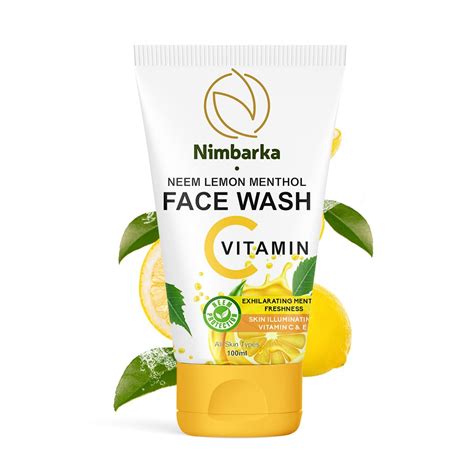 Nimbarka Neem Lemon Menthol Face Wash Exhilarating Menthol Freshness ...