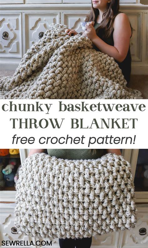 Quick And Easy Chunky Crochet Blanket Patterns - Beginner Sewing Patterns