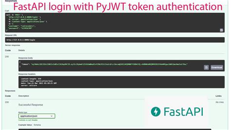FastAPI login with PyJWT token authentication | Tutorial101