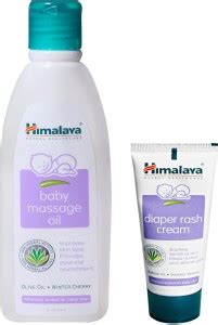 Himalaya Herbals Herbals Baby Massage Oil (100ml)+Himalaya Diaper Rash ...