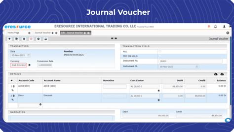 Features and Functions of eresource ERP Accounts and Finance Module ...