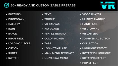 VR UI 的图像结果