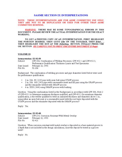 211823898 Asme Section Ix Interpretation - SASME SECTION IX ...