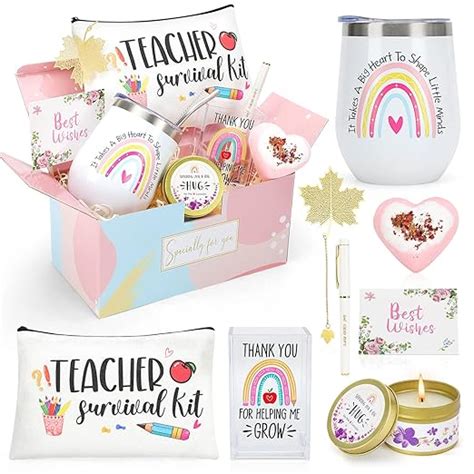 NaiCeay Best Teacher Appreciation Gifts for Women, Christmas, Birthday ...