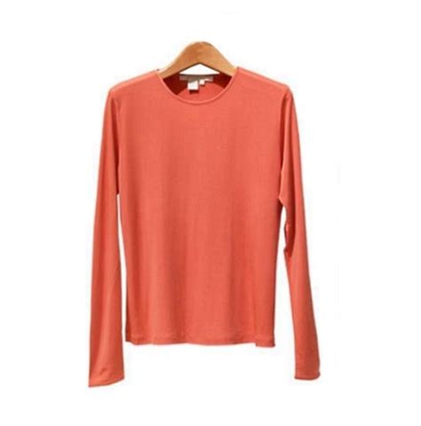 Silk Jersey Long Sleeve Top: Women's Crew Neck Tee - Etsy