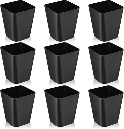 Amazon.com: Hoolerry 9 Pieces 2 Gallon Small Trash Cans Bulk Bathroom ...
