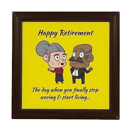 Crazyify Happy Retirement Photo Frame | Retirement Gift For Friends ...