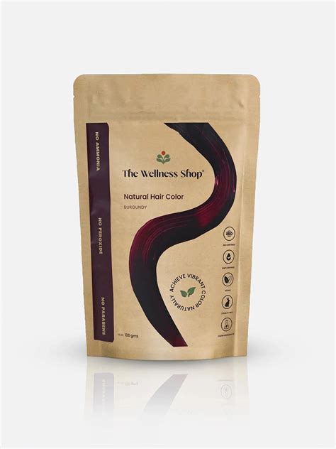 Buy Natural Burgundy Hair Color Online - The Wellness Shop