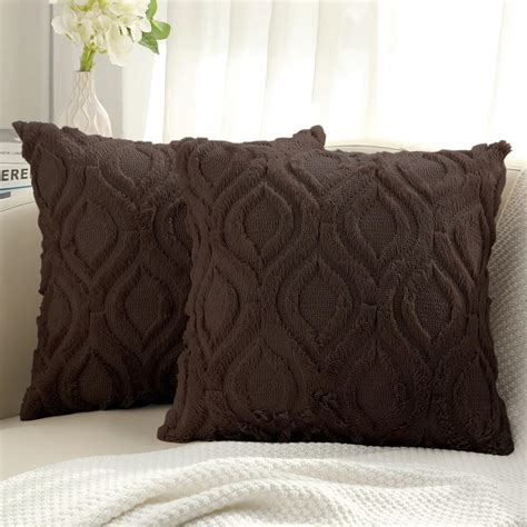 Amazon.com: decorUhome Decorative Throw Pillow Covers 18x18, Soft Plush ...