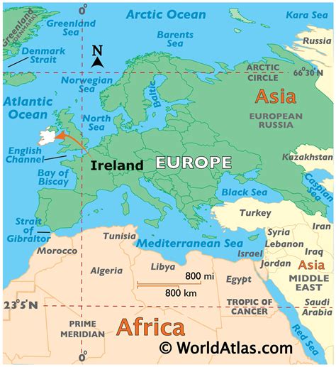 Ireland Map / Map of Ireland - Worldatlas.com