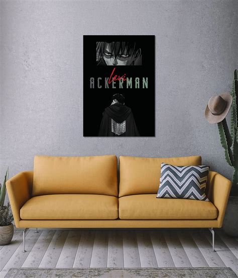 Levi Ackerman Shadow Poster – Attack on Titan Anime | Everanta