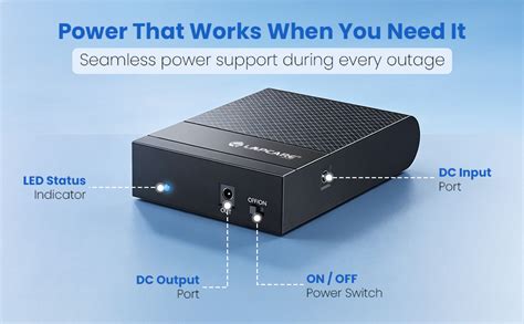 Lapcare Mini UPS for 12V Jio Fiber & Airtel Xtreme WiFi Routers up to ...