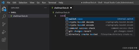 Shell Script Vscode 的图像结果