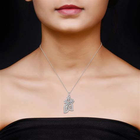Buy 925 Sterling Silver Floral Necklace for Teen Women | TrueSilver